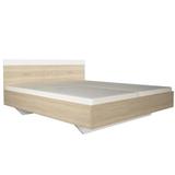 Pat mdf stejar sonoma alb Gabriela 180x200 cm