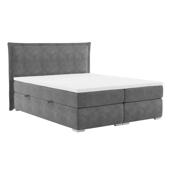 Pat boxspring gri 160x200 megan 160x211x118 cm 