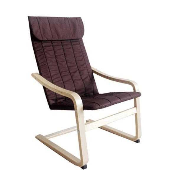 Fotoliu picioare lemn de mesteacan tapiterie textil maro torsten 59x73x99 cm