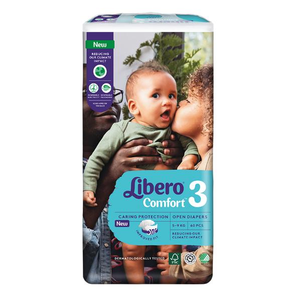 Scutece pentru Bebelusi – Libero Comfort, marime 3 (5-9 kg), 60 buc