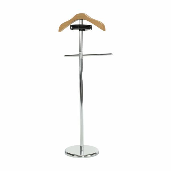 Cuier lemn natur crom sunil 46x28x110 cm 
