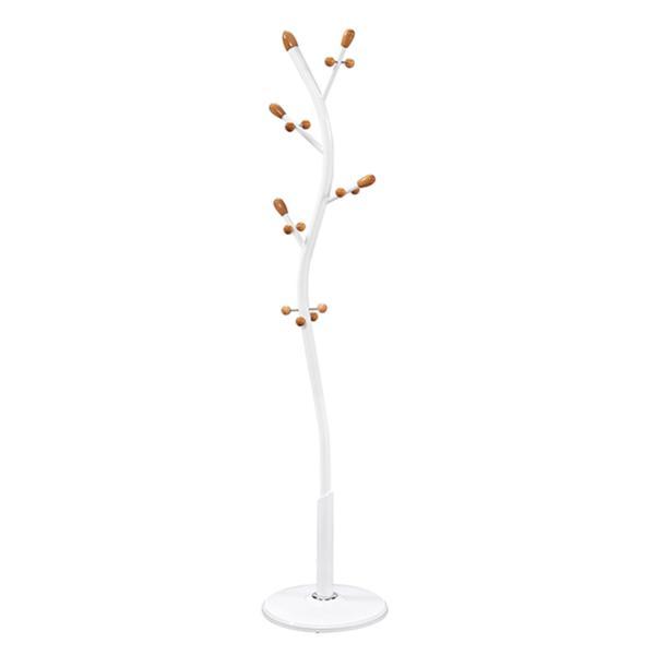 Cuier de podea din metal alb sadik 33x33x175 cm