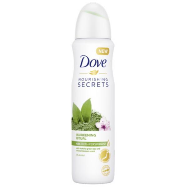 Deodorant antiperspirant spray, Dove, Awakening Ritual with Matcha Green Tea & Sakura Blossom, 150 ml