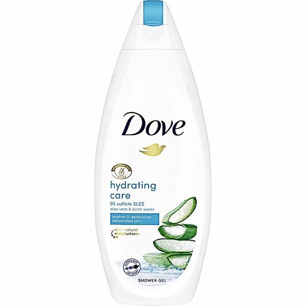 Gel de dus, Dove, Hydrating Care, Aloe Vera & Birch Water, 750 ml Dove imagine noua