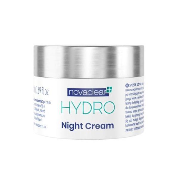 Crema masca de noapte ultrahidratanta cu Acid Hialuronic, Hydro, 50ml 50ML poza noua reduceri 2022