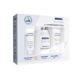 Set cadou de albire cu efect depigmentant, Whiten Novaclear, Cleanser 150ml spf 50 50ml + Crema de noapte depigmentanta 50ml