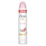 Deodorant Spray Antiperspirant Rodie si Lamaie Verbena - Dove Go Fresh Pomegranate & Lemon Verbena Scent, 200 ml