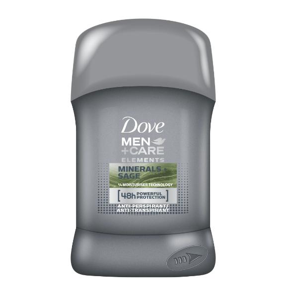 Deodorant Stick Antiperspirant cu Minerale si Salvie pentru Barbati – Dove Men+Care Elements Minerals+Sage, 50 ml Dove Deodorante barbati