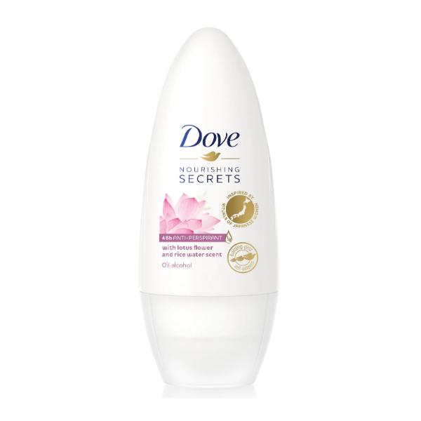 Deodorant Roll-on Antiperspirant Floare de Lotus si Apa de Orez – Dove Nourishing Secrets Lotus Flower & Rice Water Scent, 50 ml Dove Deodorante femei