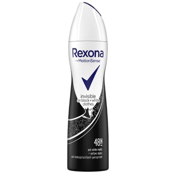 Deodorant Antiperspirant Spray pentru Femei Invizibil – Rexona MotionSense Invisible Black&White 48h, 150ml