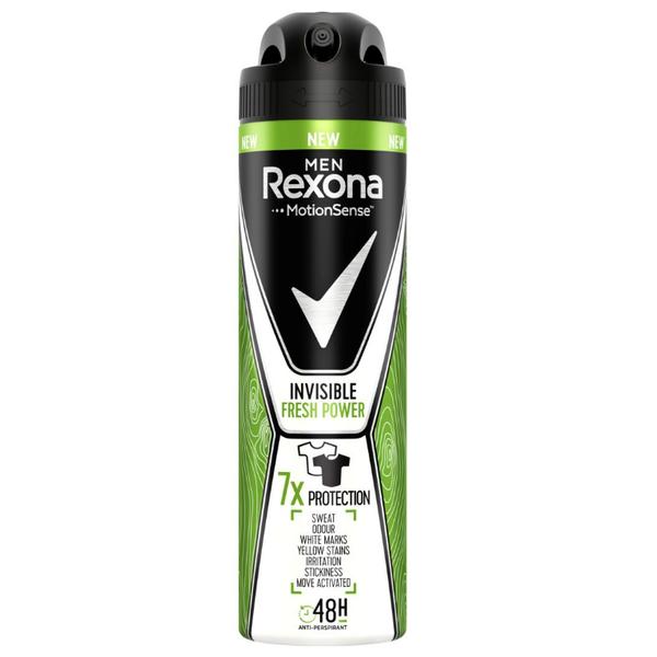 Deodorant Antiperspirant Spray pentru Barbati Invizibil - Rexona Men MotionSense Invisibil Fresh Power 48h, 150ml image7