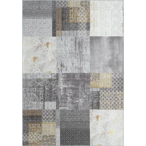 Covor Dinarsu, Edessa 1300 Grey Gold  80 x 150 cm, densitate covor 1.60 KG/m², grosime covor 7 mm