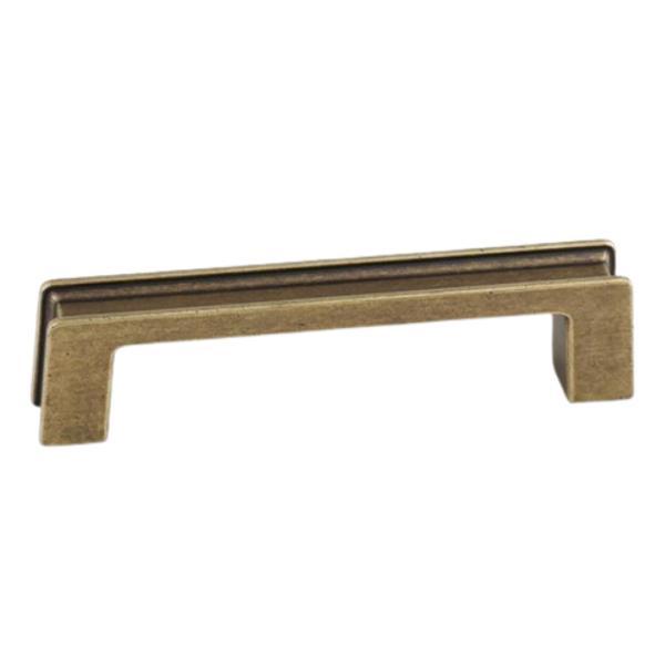 Maner pentru mobila aron, finisaj alama antichizata cb, 96 mm