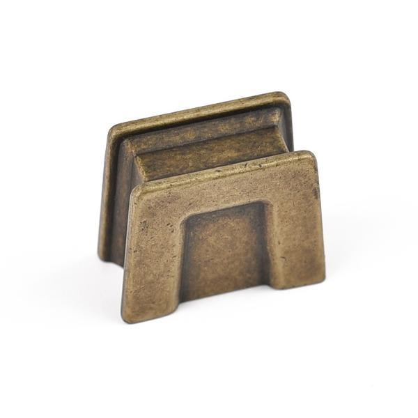 Buton pentru mobila Aron, finisaj alama antichizata CB, 16 mm