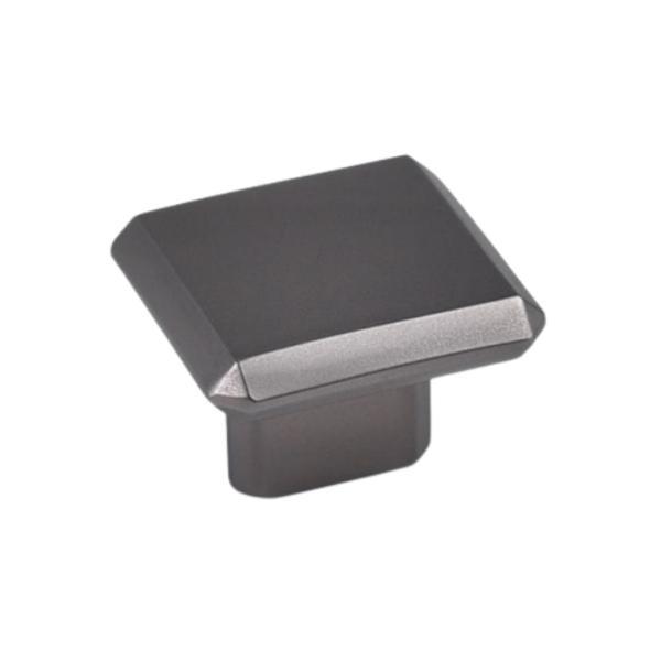 Buton pentru mobila Carli, finisaj negru gun metal CB, 16 mm
