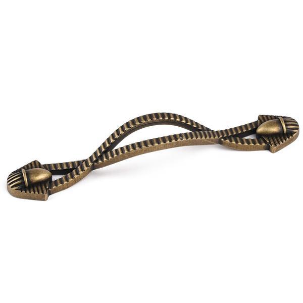 Maner pentru mobila Cleopatra, finisaj alama antichizata CB, 128 mm
