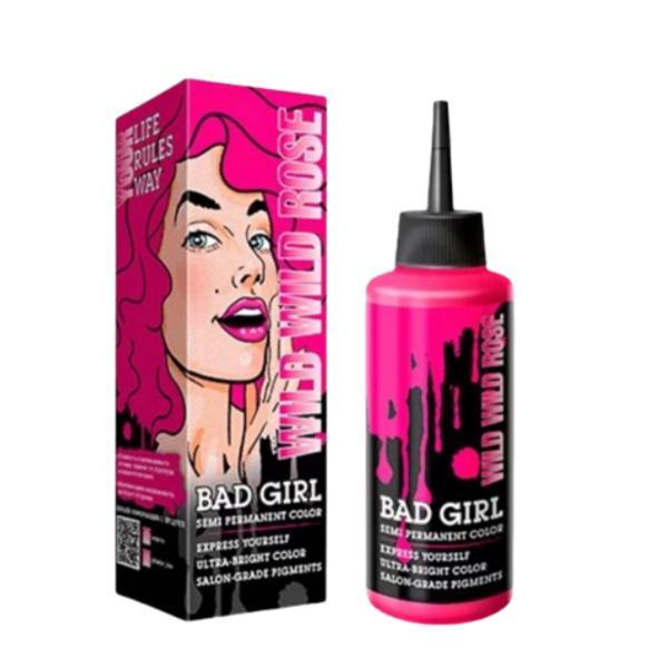 Vopsea directa semi-permanent - Bad Girl- Wild Wild Rose - Roz Bombon , 150ml