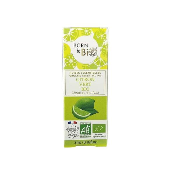 Ulei Esential de Lamaie Verde Bio - Born to Bio Organic Essential Oil Citron Vert Bio, 5ml