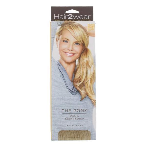 Extensie de par Hairuwear The Pony lungime 29 cm Blond deschis blond imagine noua