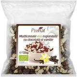 Pufarine Bio Din Multicereale Cu Ciocolata Si Vanilie, 125g