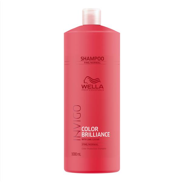 Sampon pentru Par Vopsit, Fin sau Normal – Wella Professionals Invigo Color Brilliance Color Protection Shampoo Fine/Normal Hair, 1000ml 1000ml imagine
