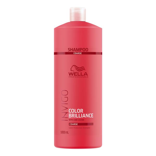 Sampon pentru Par Vopsit, Aspru – Wella Professionals Invigo Color Brilliance Color Protection Shampoo Coarse Hair, 1000ml 1000ml imagine