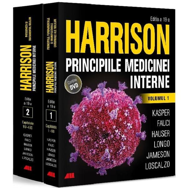 Harrison. Principiile medicinei interne Vol.1 + Vol.2 + DVD -  Dennis L. Kasper, Anthony S. Fauci, Stephen L. Hauser, Dan L. Longo, J. Larry Jameson, Joseph Loscalzo, editura All