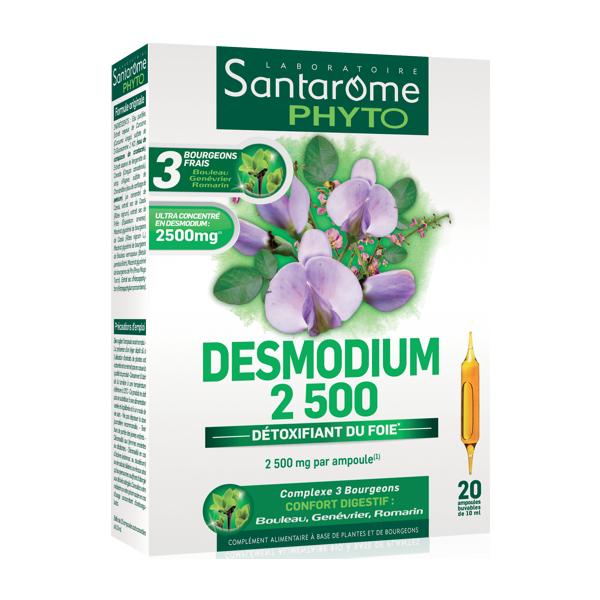 Supliment pentru Ficat – Santarome Phyto Desmodium 2500, 20 fiole