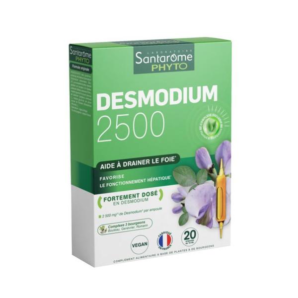 Supliment pentru Ficat - Santarome Phyto Desmodium 2500, 20 fiole