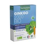 Supliment pentru Memorie si Concentrare - Santarome Bio Ginkgo Bio 2000, 20 fiole