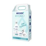 Set cadou Cosmetice pentru hidratarea intensa a tenului cu Acid Hialuronic, Hydro Novaclear, 215 ml Crema de zi 50ml, Cleanser 150ml  si balsam de buze cu acid hialuronic 15ml