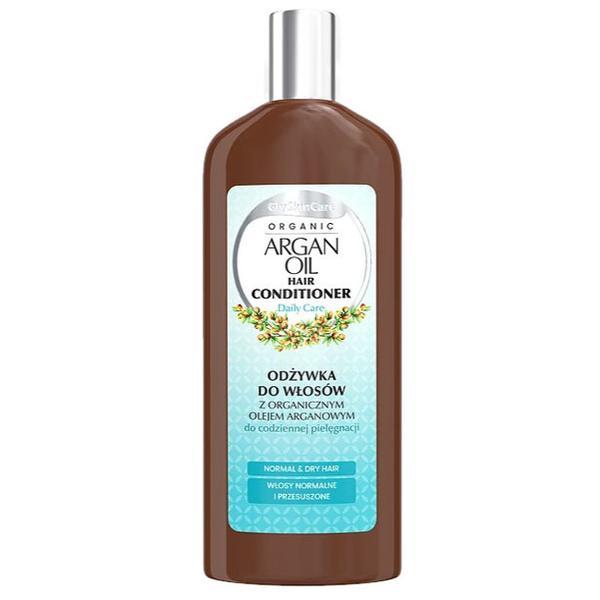 Balsam organic pentru par cu Ulei de Argan presat la rece, Glyskincare Organic Oils, 250ml 250ml imagine 2022