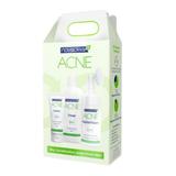 Set cadou Tratament anti-acnee, Acne Kit Novaclear 290ml + Spuma de curatare cu perie exfolianta 100ml + Toner 150ml + Crema cu acid salicilic 40ml