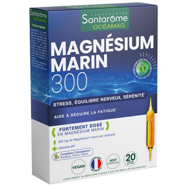 Supliment cu Magneziu Marin - Santarome Oceamag Magnesium Marin 300, 20 fiole
