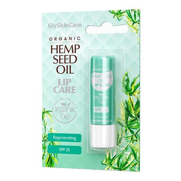 Balsam de buze cu ulei organic de canepa SPF25, Glyskincare 4.9g 4.9g imagine 2022