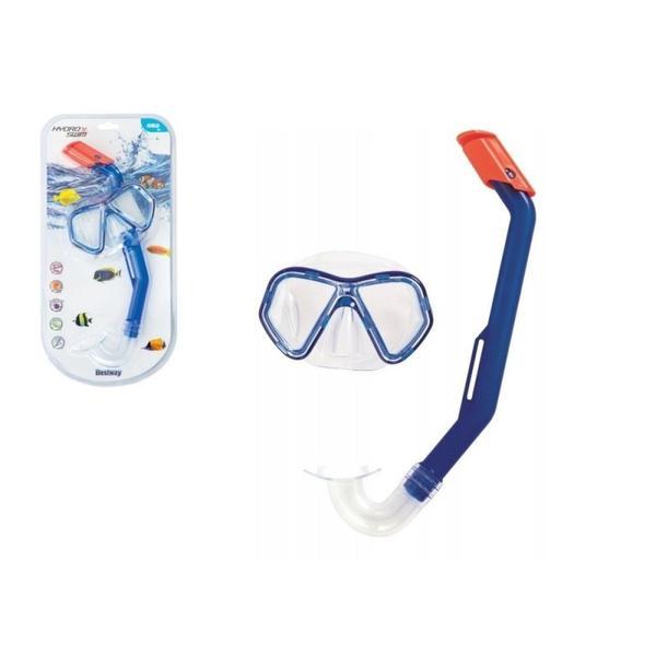 Set snorkeling pentru scufundari, copii, Bestway, 24023 , albastru
