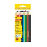 Creioane colorate pentru copii, EberhardFaber, 12 buc/set, + 3 ani