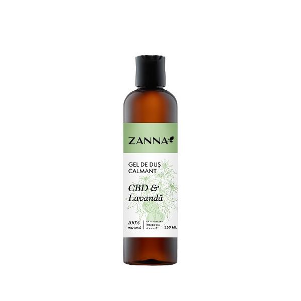 Gel de Dus Calmant cu CBD si Lavanda Zanna, 250ml