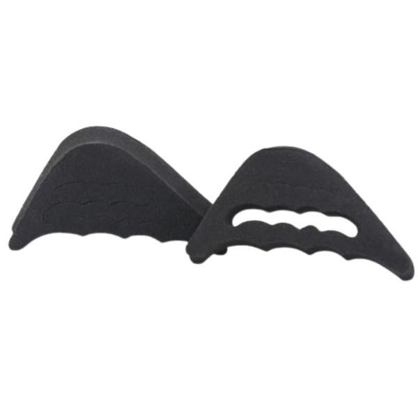 Set 2 Pernite de burete pentru protectia degetelor in pantofi, Branturi reglabile, Micsorare numar pantof, Negru