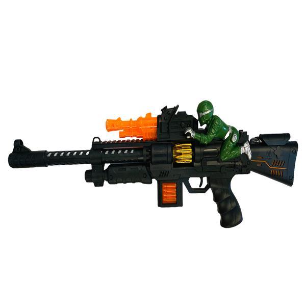 Mitraliera de jucarie defender gun 958, cu sunete si lumini, shop like a pro®, multicolor