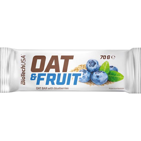 Baton de Ovaz si Afine - BiotechUSA Oat & Fruits Oat Bat With Blueberries, 70g