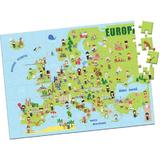 Harta Europei. Puzzle 104 piese, editura Didactica Publishing House