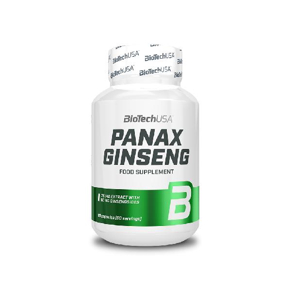 Supliment Alimentar cu Ginseng - BiotechUSA Panax Ginseng Food Supplement, 60 capsule