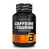 Supliment Alimentar cu Cafeina si Taurina - BiotechUSA Caffeine + Taurine Food Supplement, 60 capsule