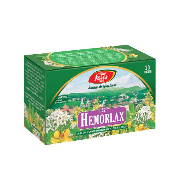 Ceai Hemorlax D52 Fares, 30 g