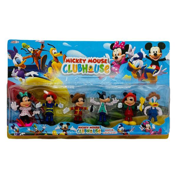 Set 6 figurine, clubul lui mickey mouse, multicolor, shop like a pro®, 6 cm