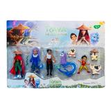 Set 8 figurine Raya, ultimul dragon, 3 accesorii, Shop Like A Pro®, multicolor ,8 cm