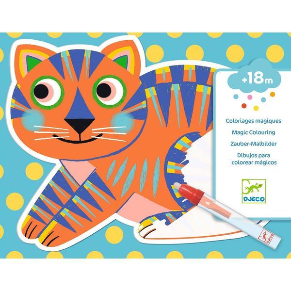 Joc de colorat magic cu apa djeco animaloma 18 luni+