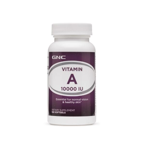 Vitamina a 10000 ui gnc, 100 capsule