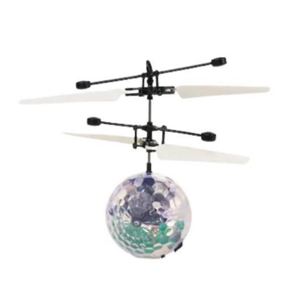 Minge zburatoare crystal ball, cu acumulator reincarcabil usb, lumini led multicolor